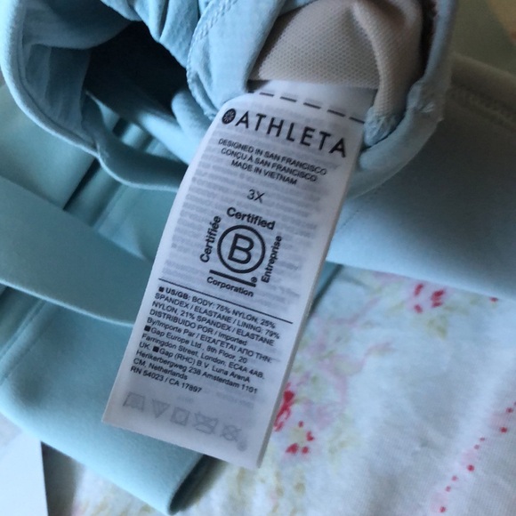 Athleta Warrior Longline Mint Green Sports Bra, Size 3X NWT - Picture 5 of 12